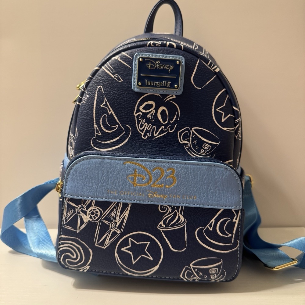 2023 Disney D23 Expo Gold Member Loungefly Exclusive Mini Backpack